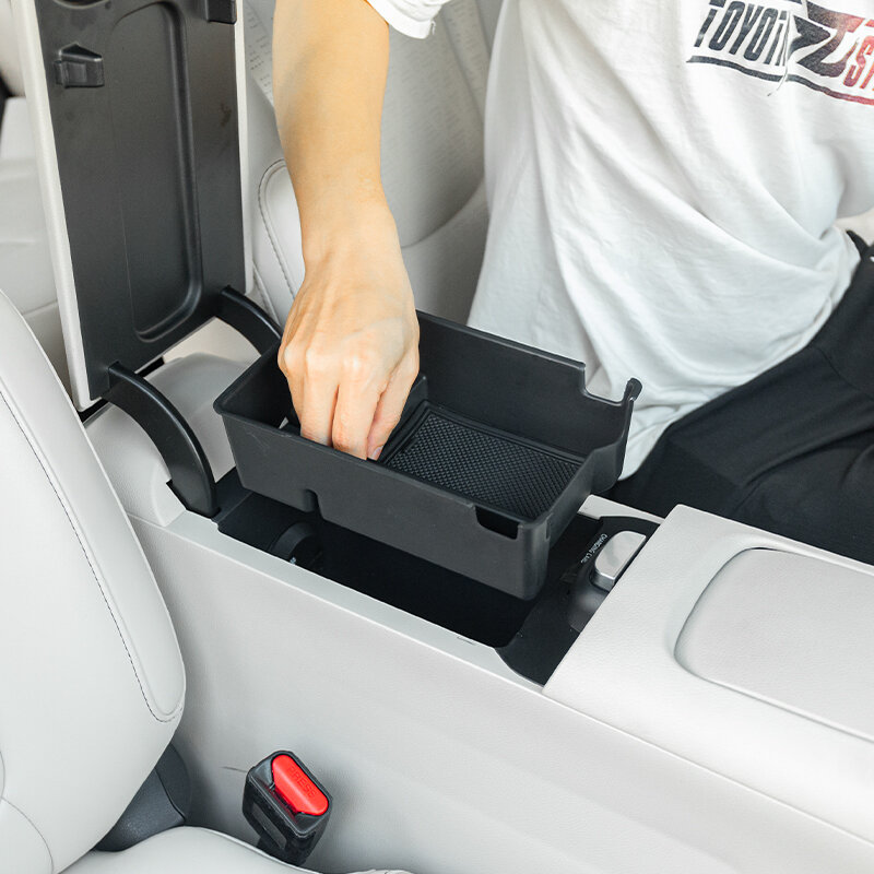สำหรับเบนซ์สมาร์ท #1 Elf 2023 EV ABS flocking กล่องเก็บของเก็บของส่วนกลางรถกล่องเก็บของอัจฉริยะ #1อุปกรณ์จัดระเบียบภายใน