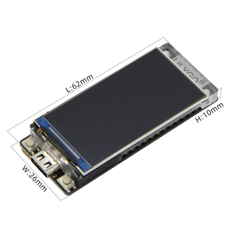 LILYGO®T-Display-S3 ESP32-S3 Ban Phát Triển Màn Hình LCD 1.9 Inch ST7789 Module Hiển Thị Wi-Fi Bluetooth5.0 Đèn Flash 16MB Nút Tùy Chỉnh