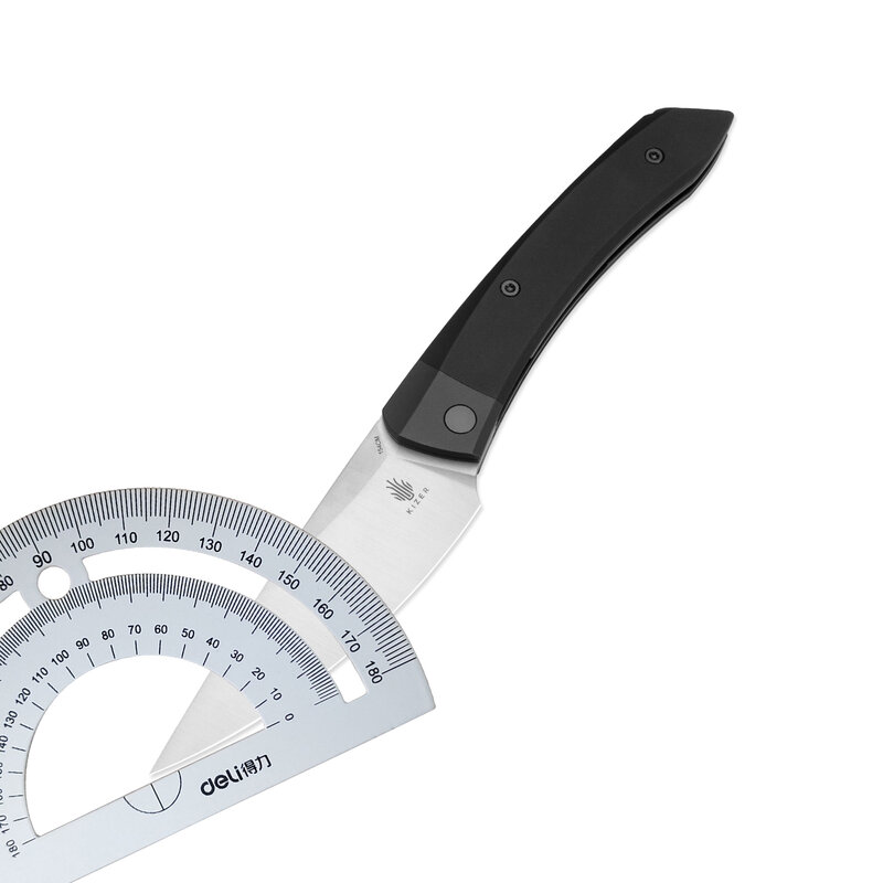 Kizer-Aluminium Handle Folding Knife, Lâmina de Aço, Facas Kiridashi Japonesas, Momo 2024, V4663C1, 154cm, Novo