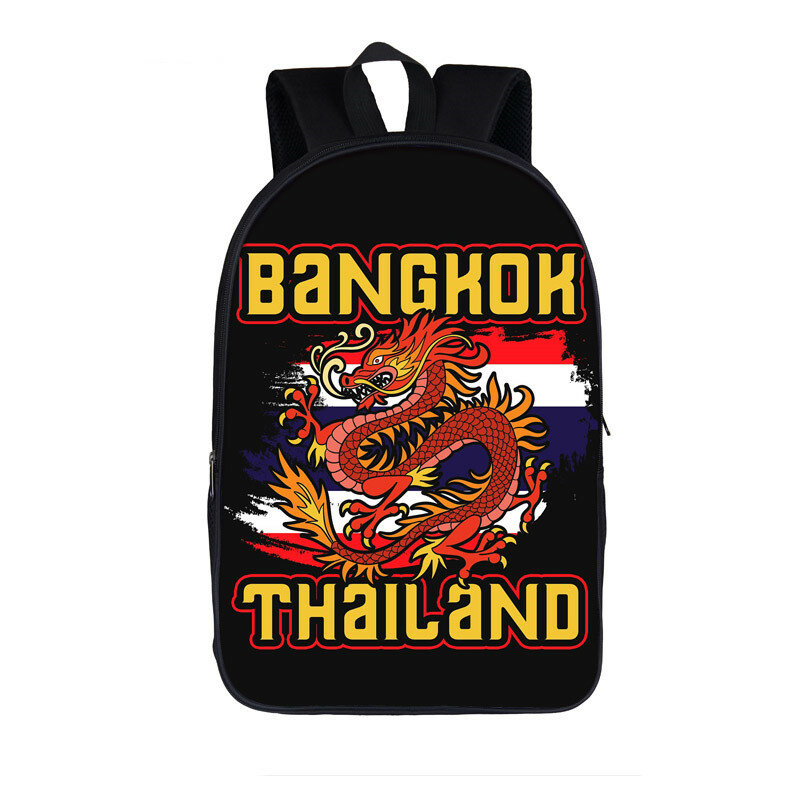 Muay Thai Backpack Young Men Tiger Fighting Shoulder Bag Boys Students School Bags for Teenagers Children Daypacks Kids Bookbag