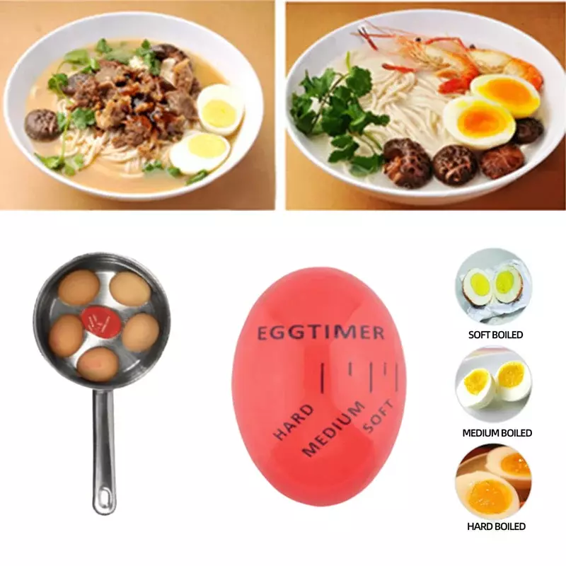 Eggtimer creativo uovo sodo Timer utensili da cucina accessori per l'allarme alimentare Candy Cooking Alarm Decoracion Gadget Red Timer Tools