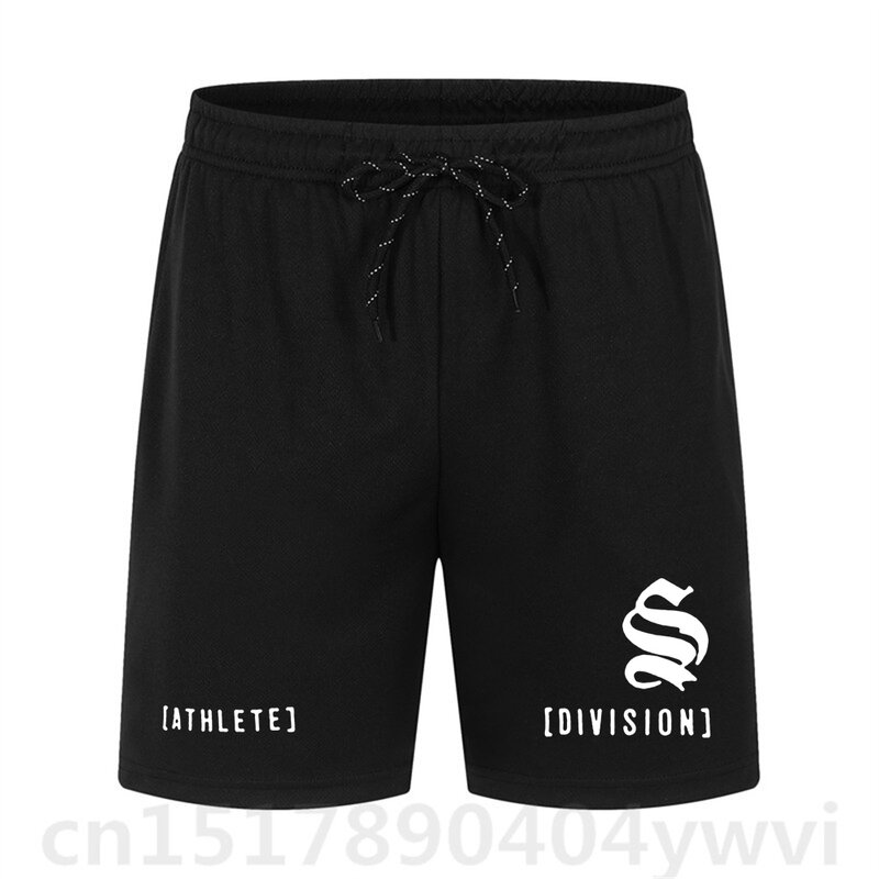 Men's new summer elastic drawstring shorts, printed with letters , fashionable casual sports quick drying shorts