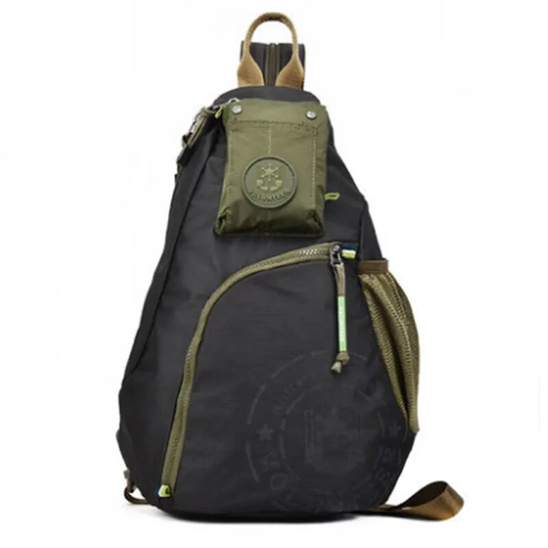 Водонепроницаемый рюкзак из ткани «Оксфорд» для мужчин, рюкзак через плечо в стиле милитари для путешествий, школьная сумка для книг, модный ранец-слинг