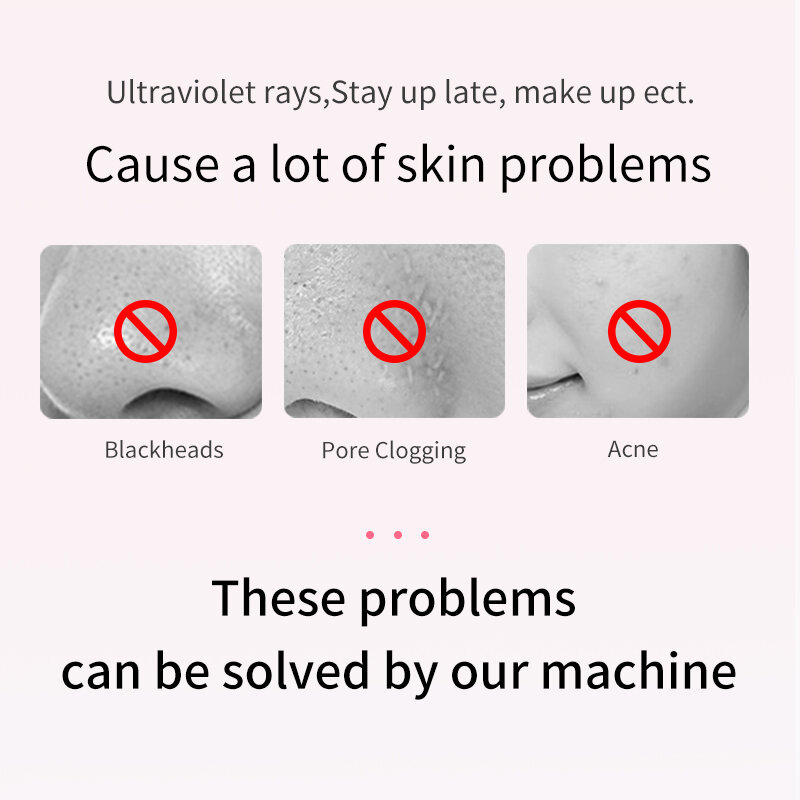 Dinsaver ultradźwiękowy skruber skóry elektryczne szczotki oczyszczające twarz usuwająca zaskórniki szczotka do twarzy pielęgnacja skóry Cleaner Tools