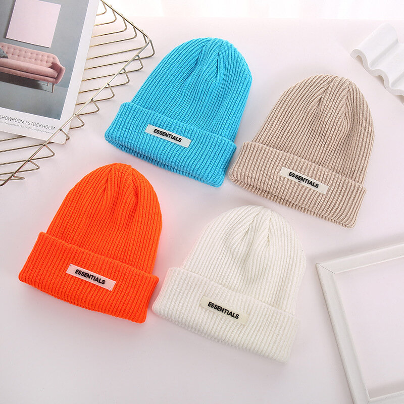 Осенне-зимние шапки в стиле хип-хоп шапки простая шерстяная детская Корейская версия для мальчиков вязаный пуловер утепленная теплая непромокаемая шапка