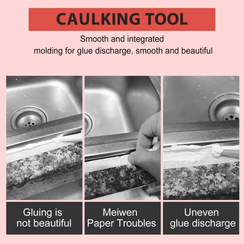 22Pcs Stainless Steel Caulk Nozzle Applicator Caulking Finisher Glue Silicone Sealant Finishing Tool Kitchen Bathroom