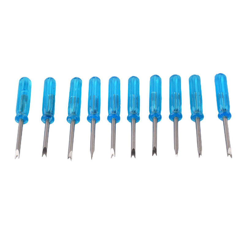 Watch Repair Screwdriver Steel+Plastic Strap Buckle Remover V-type Spare Parts Special 10pcs Repair Tool Replacement