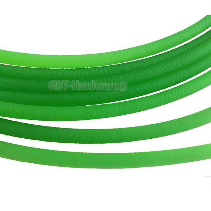 1/2/5/10 Meter PU Polyurethane Drive Belt Strap Round Strap Ø1, 5mm - 18mm Green Rough Surface For Conveyor Belt Textile Machine