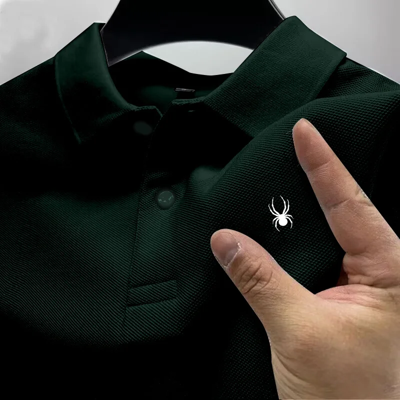 Polo de manga corta para hombre, Camiseta ajustada de alta calidad, ropa de Golf, Top de primavera y verano, 2024