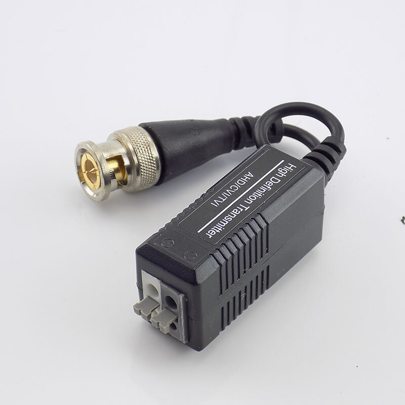 1pair BNC UTP Cat5/5e/6 Video Balun Transceiver Adapter Transmitter for HD 720P 1080P AHD CVI TVI  CCTV Camera