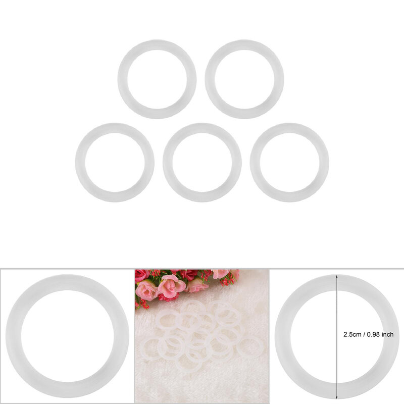 20pcs Silicone Soother Clip Silicone O Rings Baby Dummy Pacifier Holder Clip Adapter Holder