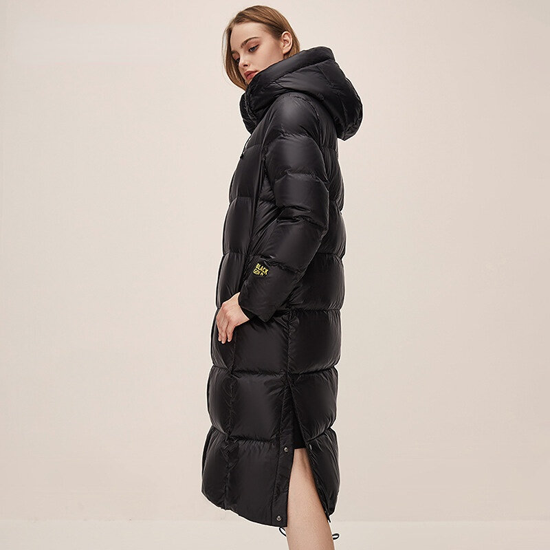 슈퍼 두꺼운 루즈핏 다운 재킷 여성용, 캐주얼 애호가용, 따뜻한 서양식 코트, 겨울 신상품