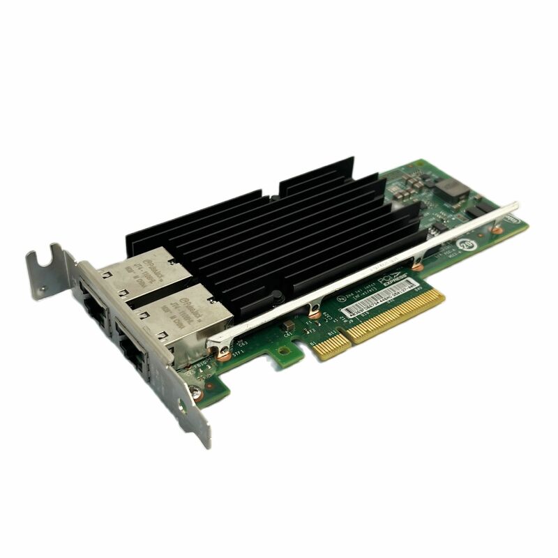 X540-T2 Intel X540 Chipset Pcie X8 Dual Koper RJ45 10Gbps Poort Ethernet Netwerkkaart Compatibel