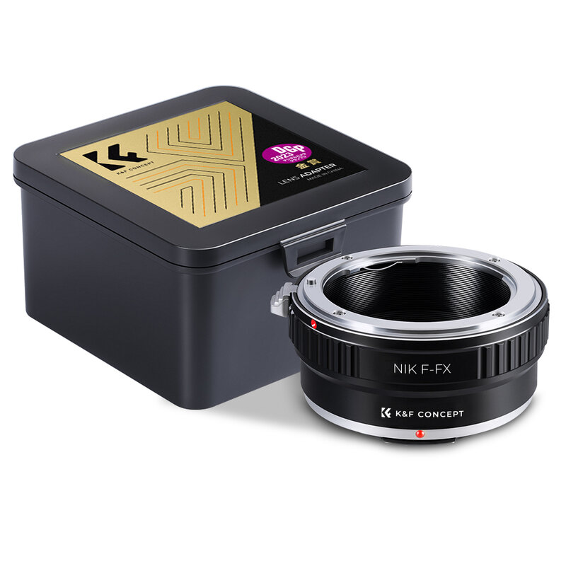 K&F Concept NIK-FX Lens Adapter Ring for Nikon F Lens to Fujifilm Fuji FX Mount X-A2 X-A7 X-A10 X-Pro1 X-E1 X-T10 Camera Body