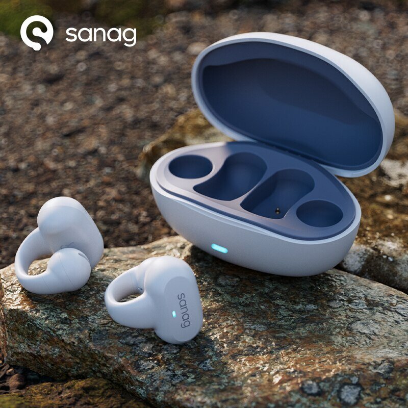 TWS-наушники Sanag Z50s с открытым ухом и воздушной проводимостью, беспроводные Bluetooth-наушники с панорамным звуком, спортивные водонепроницаемые наушники-вкладыши с зажимом