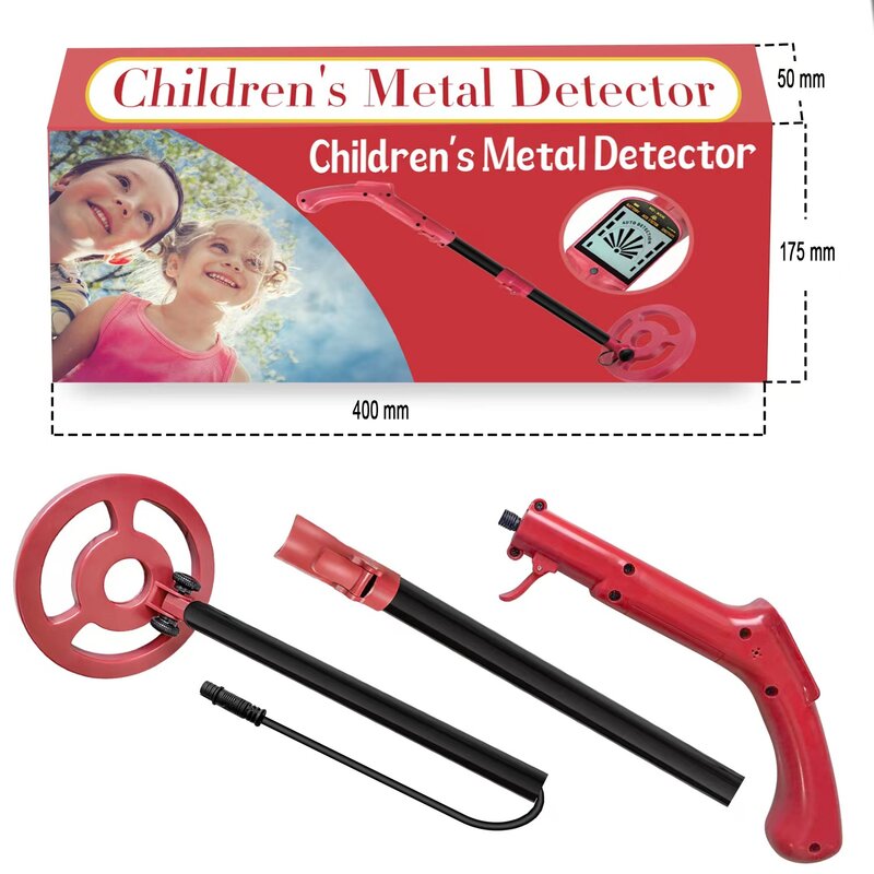 Detector de Metales, juguete de caza de tesoros al aire libre, nuevo producto del detector de ciencia popular para niños