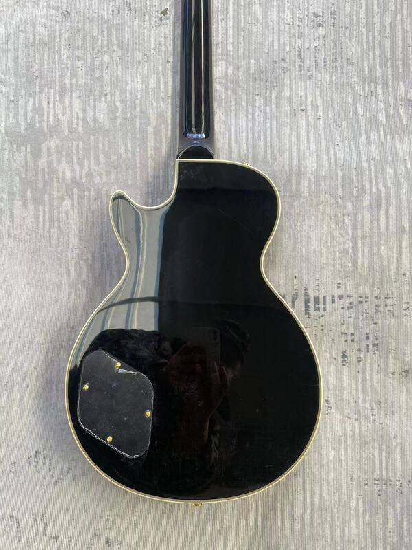 Guitarra Elétrica com Presente $ on Logo, Preto, Corpo De Mogno, Off-the-shelf, Personalizado, Feito na China