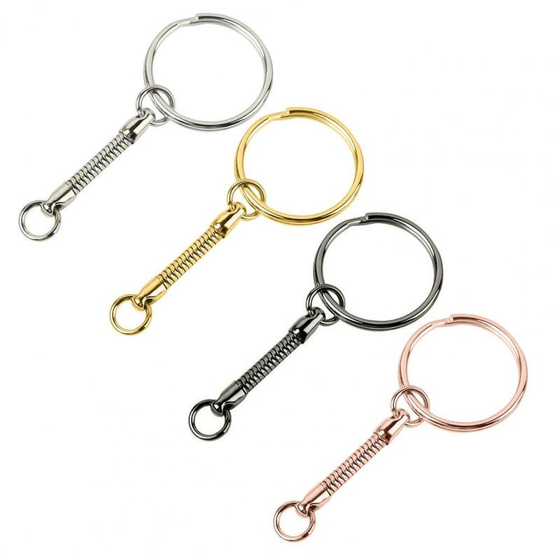 1pc Snake Chain Key Rings DIY Jewelry Findings Handmade Craft Jewelry Accessories Chain Buckle Anti-lost U Disk Hanging Chain