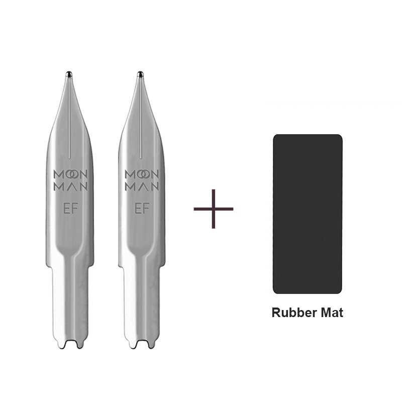 Replace EF/F Nib For MAJOHN A1/A2/A3 Press Resin Fountain Pens For Majohn A1 Ink Pen Accessories Writing Nib With Rubber Mat