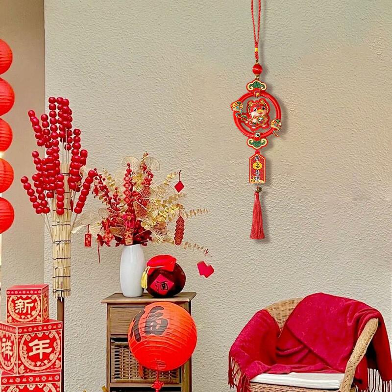 Festival da Primavera Ano Lunar Photo Props Ornamentos, pingente para festa de entrada, Housewarming Holiday Door, Decoração de Ano Novo, 2024