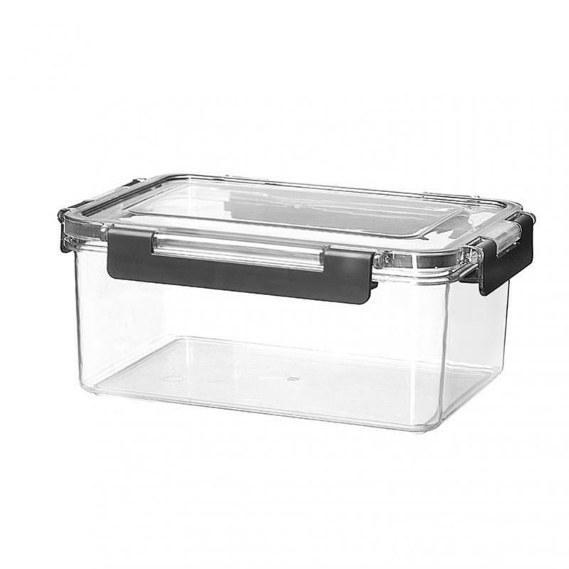 Caja de almacenamiento transparente para alimentos, contenedor de sellado para congelador, carne fresca, frutas y verduras, Pet, 1/2/3 piezas