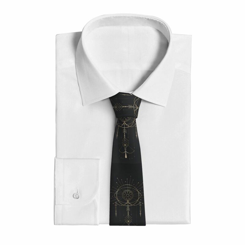 Constellation Pattern Tie Novelty Line Art Wedding Party Neck Ties Men Novelty Casual Necktie Accessories Custom Collar Tie