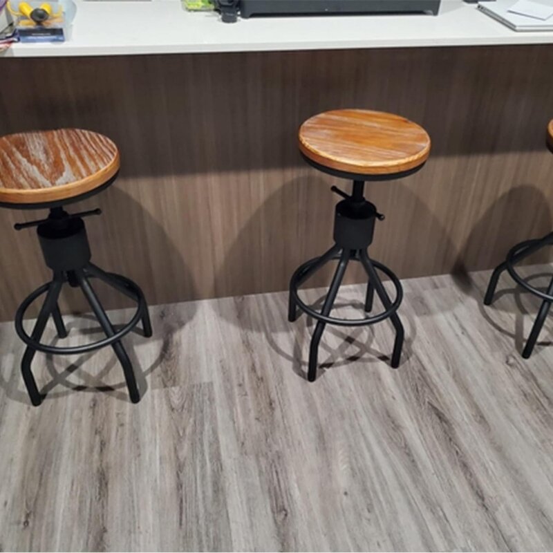 Bangku-Set 2-kursi meja putar kursi kopi-Ekstra Pub tinggi dapat disesuaikan 22-33 inci Cafe Café