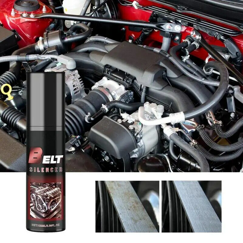 Auto Belt Dressing Spray 100ml Spray-On Belt Dressing Automotive Prolongs Belt Life Lubrication Protection & Silencer Anti Age