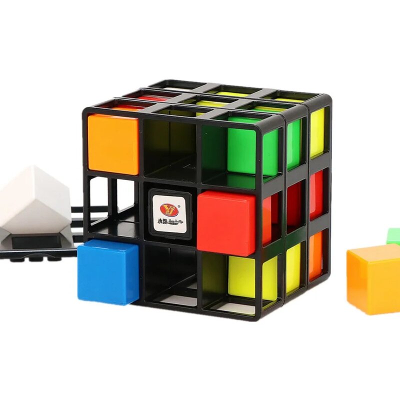 YongJun YJ Tick Cage Cube Fun Games Magic Cube 3x3 Cubo Magico Twist Puzzle Cube Edukacyjny pomysł na prezent Zabawka