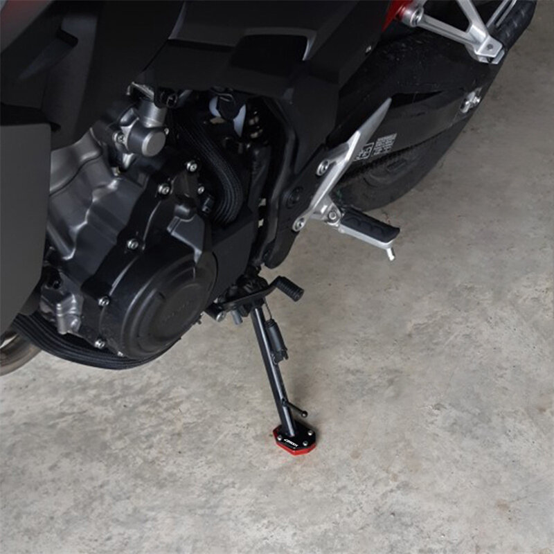 Extensão do suporte lateral da motocicleta para Honda, tampa da válvula, Kickstand Enlarger, CBR650R, CBR650F, CBR500R, 2013-2022, CBR1000RR, 2004-2007