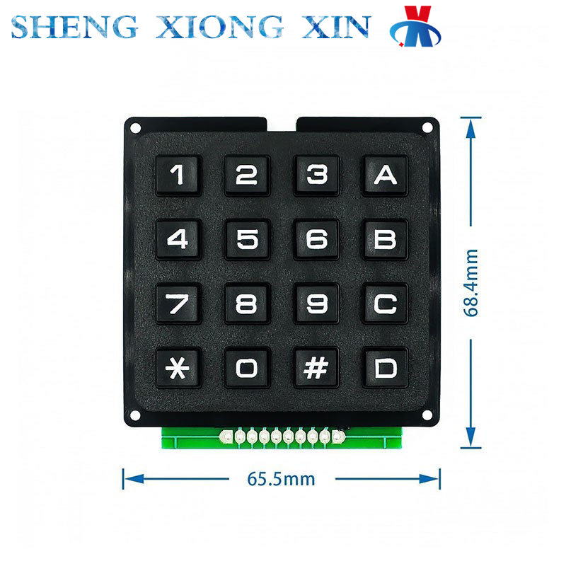 마이크로컨트롤러 키패드 푸시 버튼 매트릭스 모듈, 로트당 2 개, 3x4, 3x4, 12 키