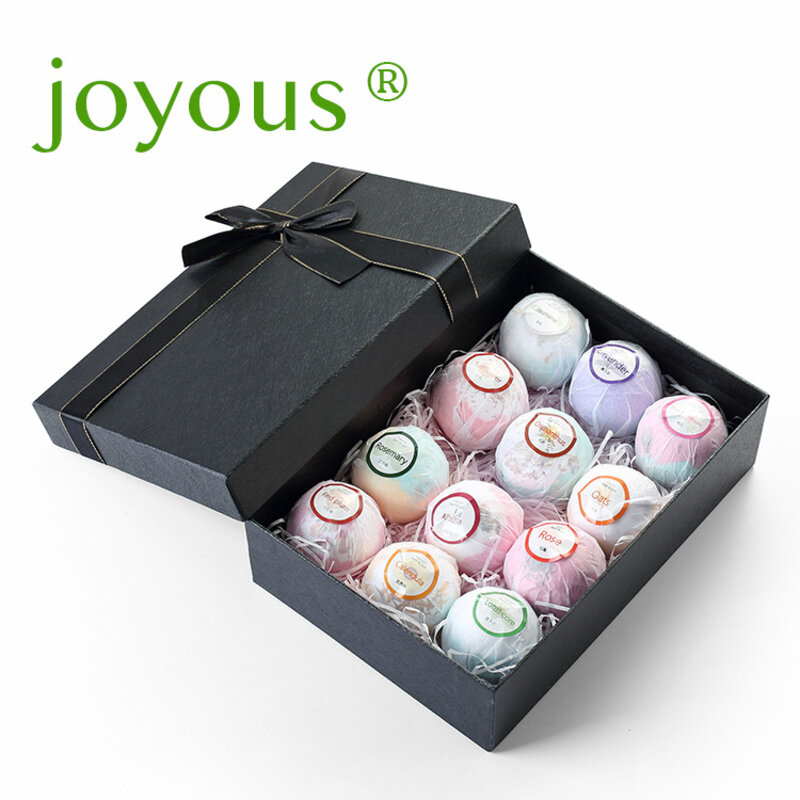 Joyous Petals series gift box bath bomb Bath ball bubble bath, explosive bath salts