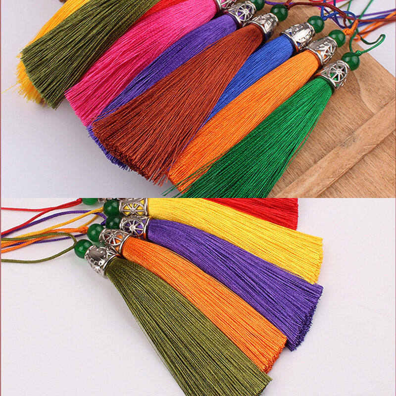 Accessori per risultati di gioielli con ciondolo etnico decorativo fatto a mano con nappe