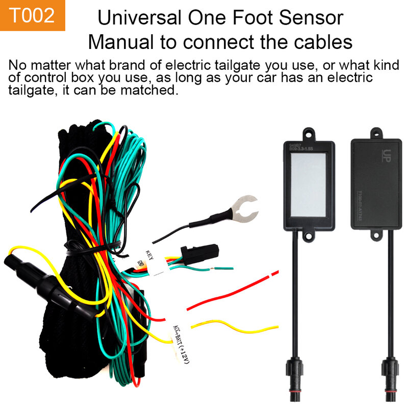 Relearce Sensor de arranque de maletero activado de un pie para puerta trasera eléctrica inteligente, solapas de elevación, puerta de coche abierta