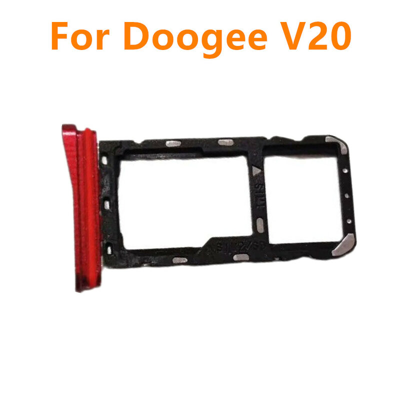 Doogee V20 5G 6.43 "휴대 전화 새로운 오리지널 SIM TF 카드 홀더 Sim 트레이 리더 슬롯