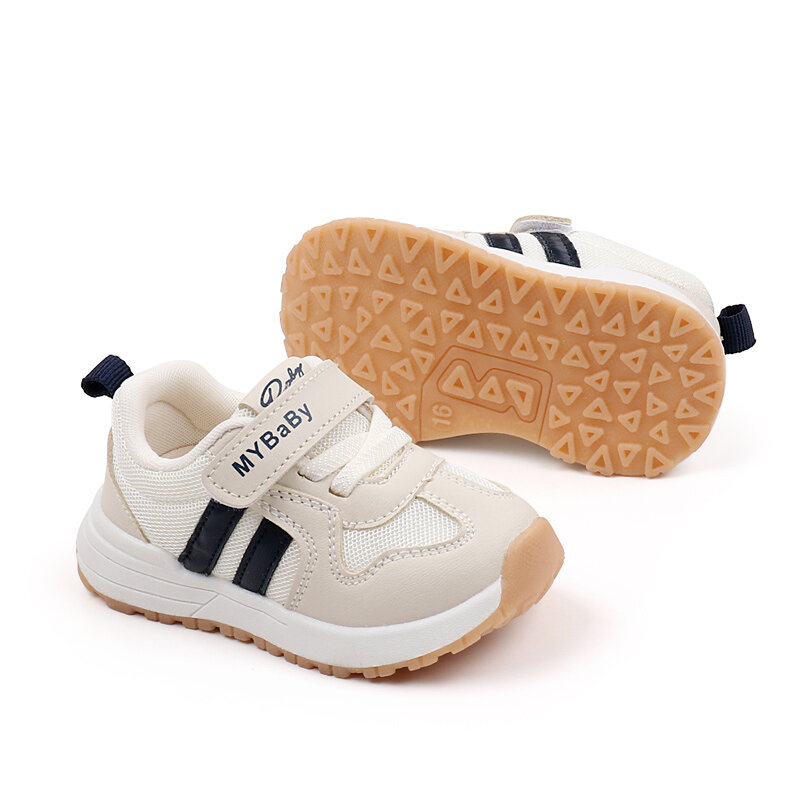 Scarpe sportive comode per neonate scarpe da bambino in tinta unita antiscivolo con fondo morbido