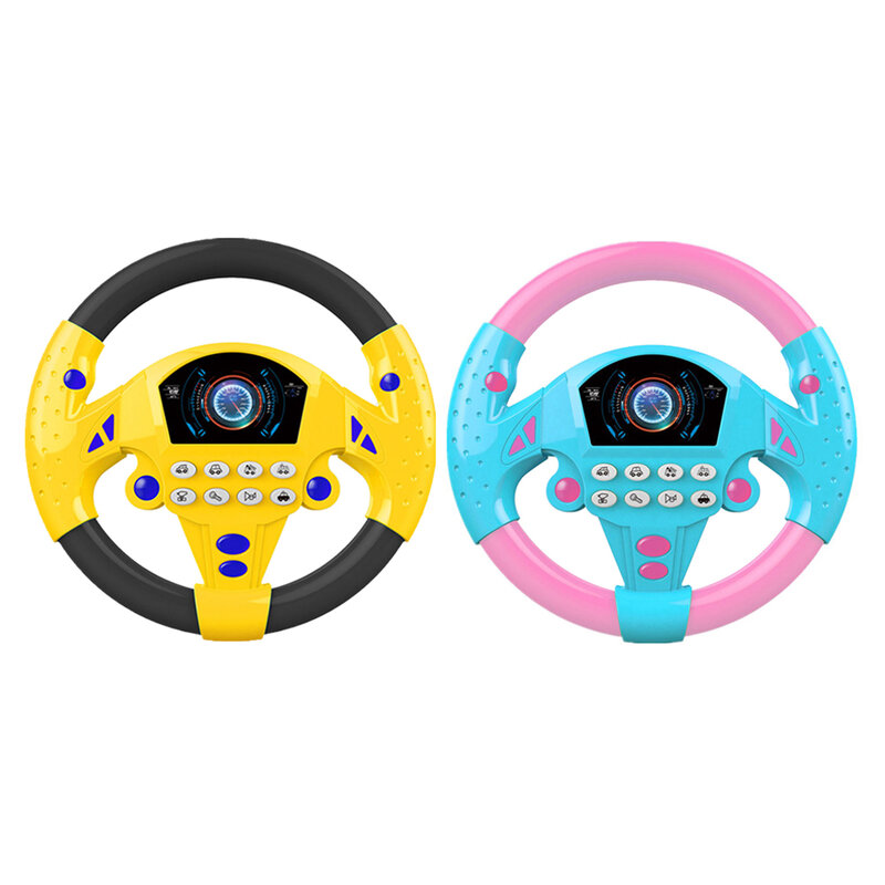 Steering Wheel Toys, 1pcs Simulation Copilots Simulated Steering Wheel Toy Educational Toys Children's Life Skills Training Gift