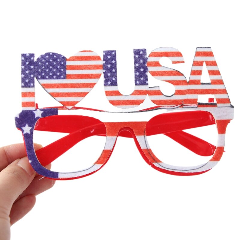 American Flag แว่นตา4th กรกฎาคมแว่นตาผู้ใหญ่พรรครักชาติแว่นตา Photo Booth Props อเมริกันแห่งชาติวัน Dropship