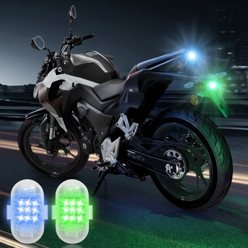 Control remoto inalámbrico dron LED flash anticolisión luz de advertencia motocicleta bicicleta control remoto semáforo