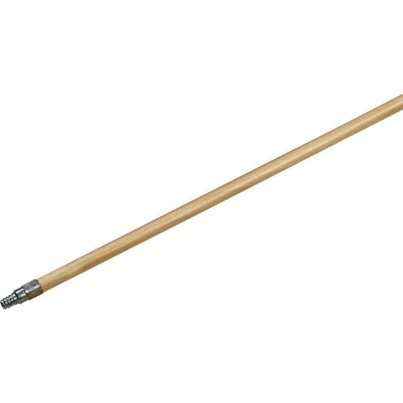 Carlisle FoodService Products 4027500 Wood Handle with Metal Threaded Tip, 7/8" Dia. x 40" L (Case of 12)