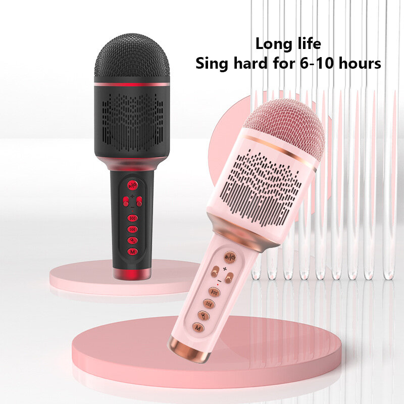 Bluetooth Nirkabel Terintegrasi Mikrofon Terdengar Mainan Audio Bernyanyi Lagu Mikrofon Anak-anak Mainan Anak-anak Ulang Tahun Hadiah Natal