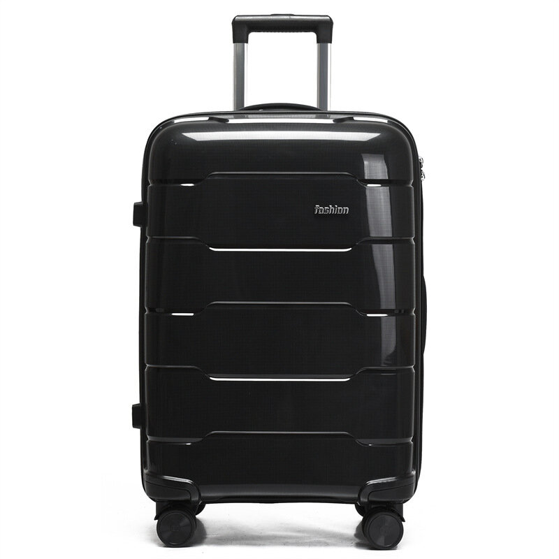 Suitcase New Business Leisure Travel Large Capacity Pp Trolley Three-Piece Luggage Universal Wheel Suitcase
