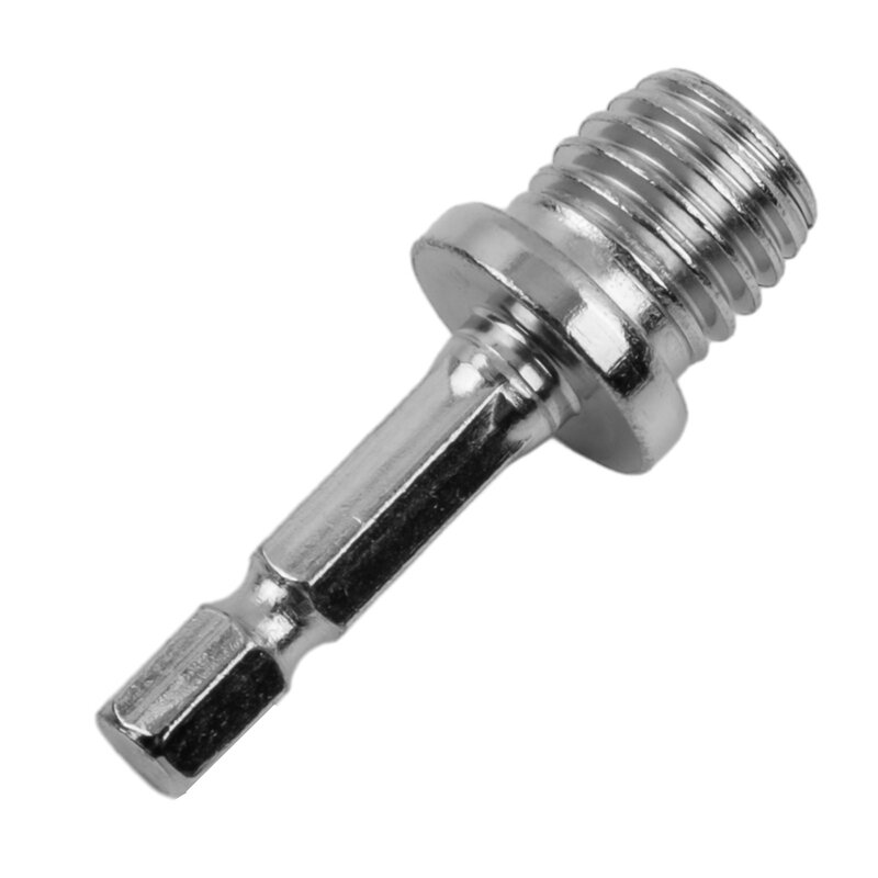 Hex Shank Drill Adapter Screw Thread Angle Mill Electric Power Tools Accessories And Parts Replacement 1pc Silver Metal