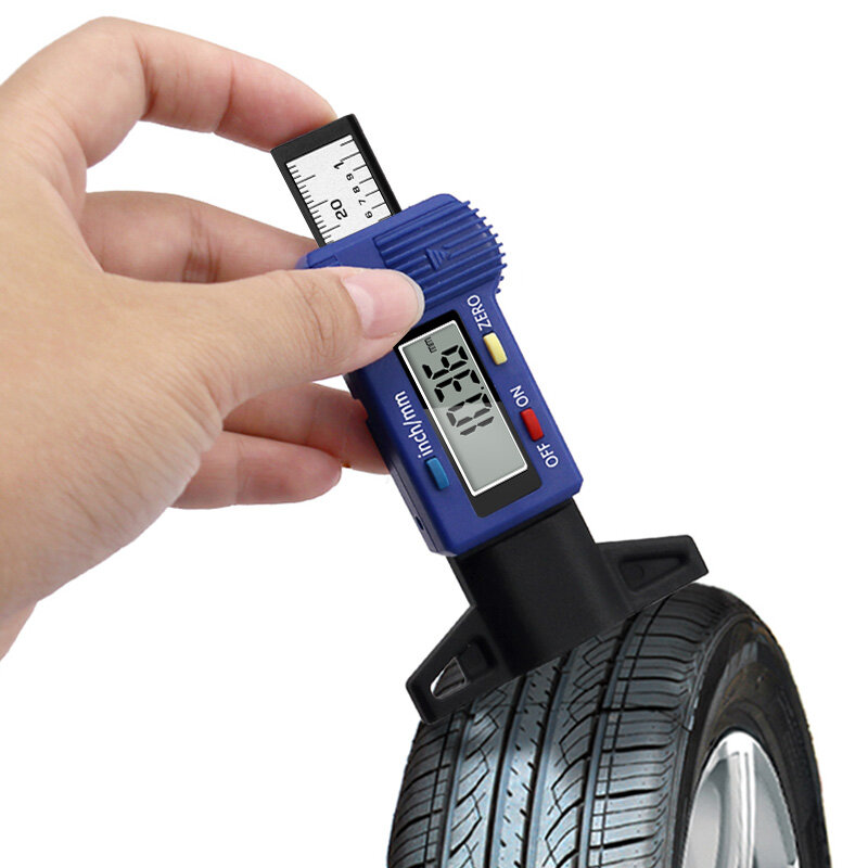 자동차 타이어용 디지털 트레드 깊이 게이지, 타이어 두께 측정기, 자동차 타이어 마모 감지, 측정 도구, 깊이 캘리퍼스