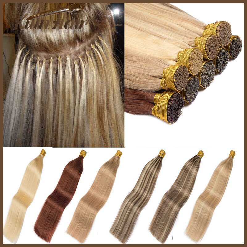 Прямые Натуральные волосы I Tip Fusion для наращивания, машинная работа, кератиновые капсулы, 100% натуральные человеческие волосы Remy для женщин 50 г