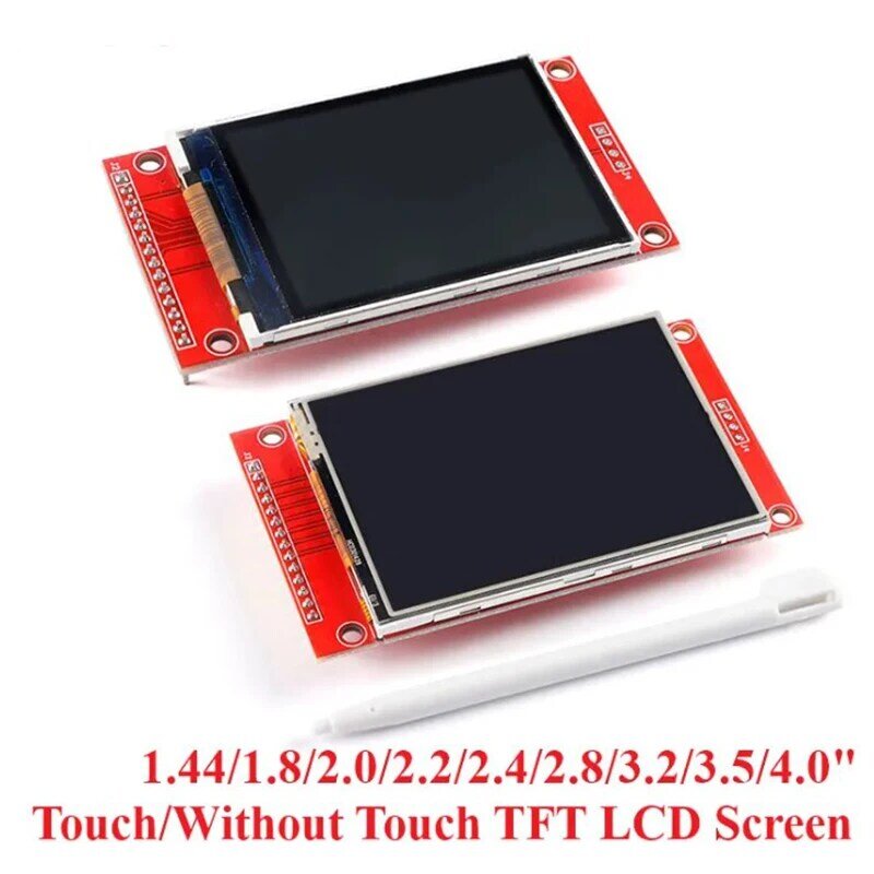 1.44 1.8 2.0 2.2 2.4 2.8 3.2 3.5 4.0นิ้วหน้าจอ LCD TFT SPI โมดูลหน้าจอสัมผัสสีสันสดใส ILI9341 ILI9488 480320 240320ไดรฟ์