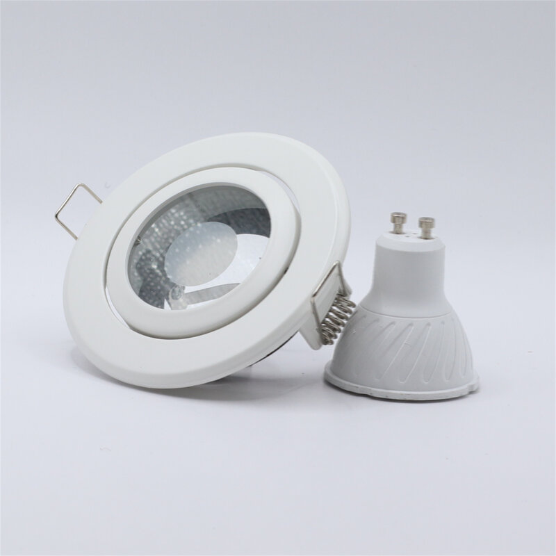 Recesso Downlight Holder, dispositivo elétrico impermeável, Lâmpadas Quadro, recorte, 85mm, teto ajustável Hole Lamp