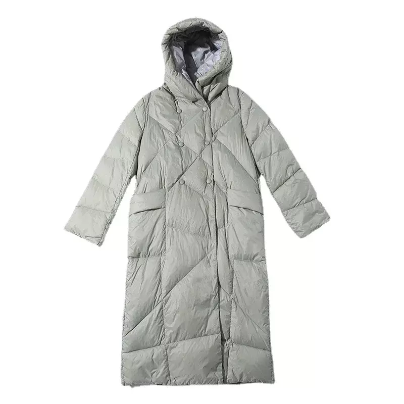 2022 novas mulheres de inverno pato branco para baixo hoodies jaquetas casacos moda casual puffer casacos de esqui quente