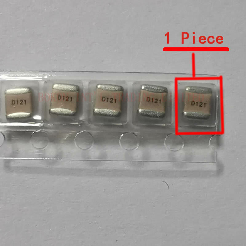 Capacitores multicamadas cerâmicos da porcelana p90 do ruído a121j d121 do esl do tamanho alto q dos capacitores da micro-ondas 120pf 300v rf 1111 v baixo