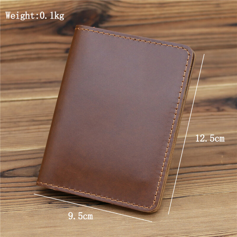 Women Men Genuine Vintage Business Passport Covers Holder Multi-Function ID Bank Card PU Leather Wallet Case Travel Accessories
